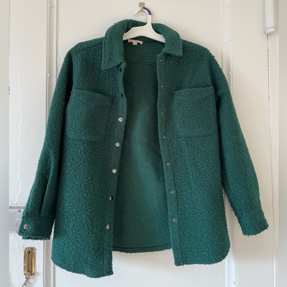 Como Vintage Long Sleeve Sherpa Four Pocket Shacket